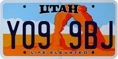 UT license plate Y099BJ