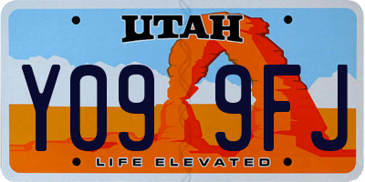 UT license plate Y099FJ