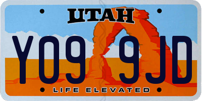 UT license plate Y099JD