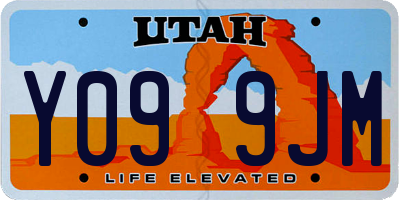 UT license plate Y099JM