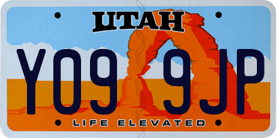 UT license plate Y099JP