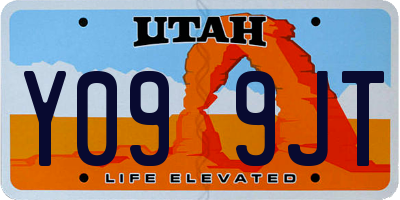 UT license plate Y099JT