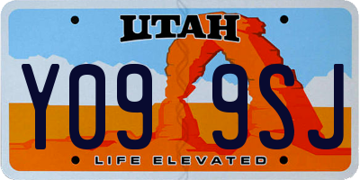 UT license plate Y099SJ