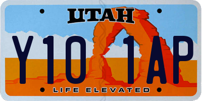 UT license plate Y101AP