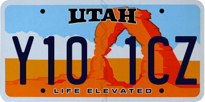 UT license plate Y101CZ