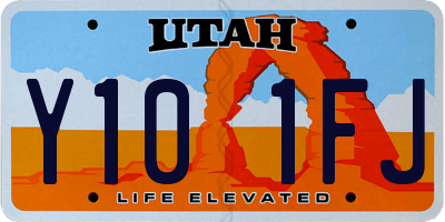 UT license plate Y101FJ
