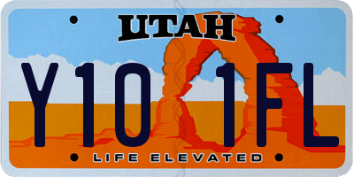 UT license plate Y101FL