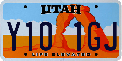 UT license plate Y101GJ