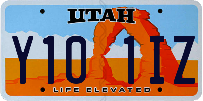 UT license plate Y101IZ
