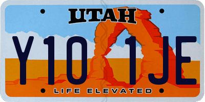 UT license plate Y101JE