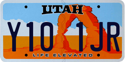 UT license plate Y101JR