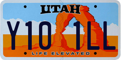 UT license plate Y101LL