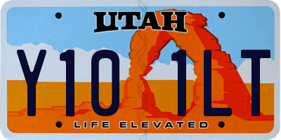 UT license plate Y101LT