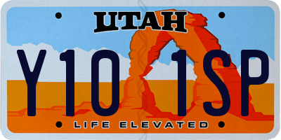 UT license plate Y101SP
