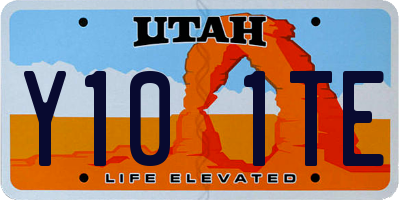 UT license plate Y101TE