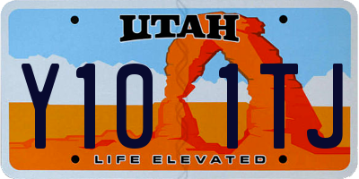 UT license plate Y101TJ