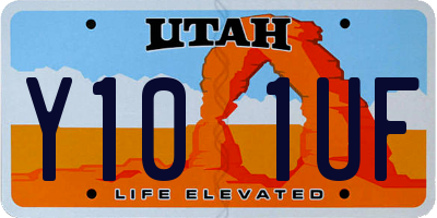 UT license plate Y101UF