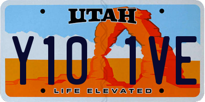 UT license plate Y101VE