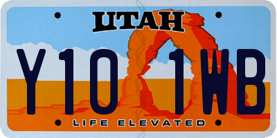 UT license plate Y101WB