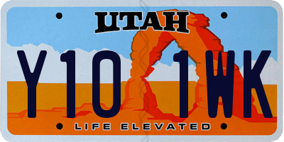 UT license plate Y101WK