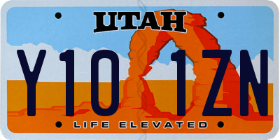 UT license plate Y101ZN