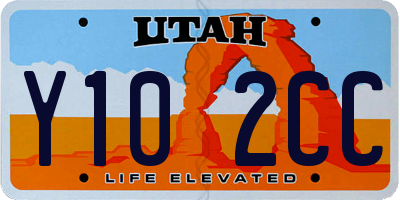 UT license plate Y102CC