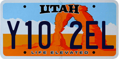 UT license plate Y102EL