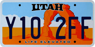 UT license plate Y102FF