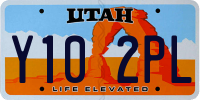 UT license plate Y102PL
