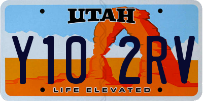 UT license plate Y102RV
