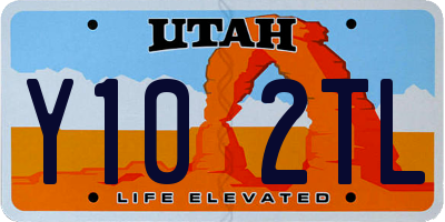 UT license plate Y102TL