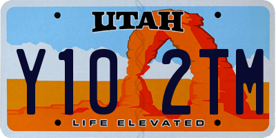 UT license plate Y102TM