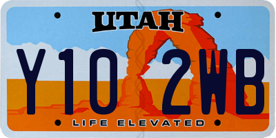 UT license plate Y102WB