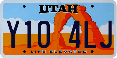 UT license plate Y104LJ