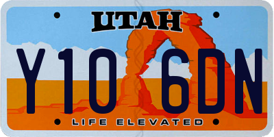 UT license plate Y106DN