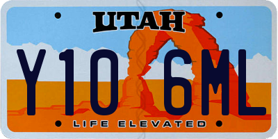 UT license plate Y106ML