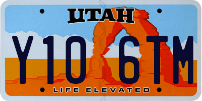 UT license plate Y106TM