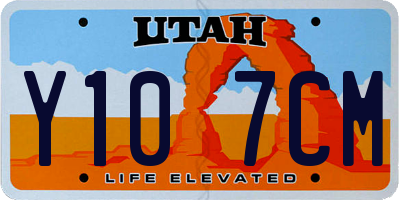 UT license plate Y107CM