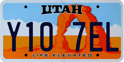 UT license plate Y107EL