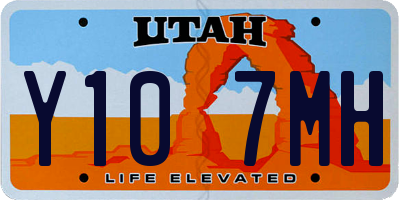 UT license plate Y107MH
