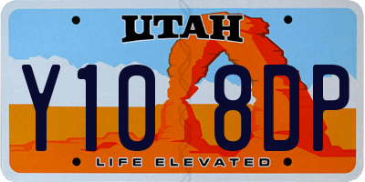 UT license plate Y108DP