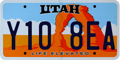 UT license plate Y108EA