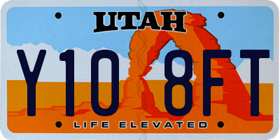 UT license plate Y108FT