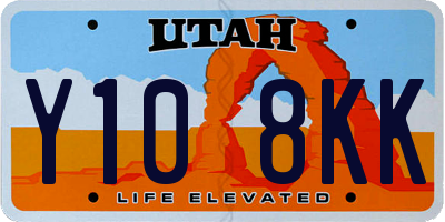 UT license plate Y108KK