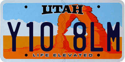UT license plate Y108LM