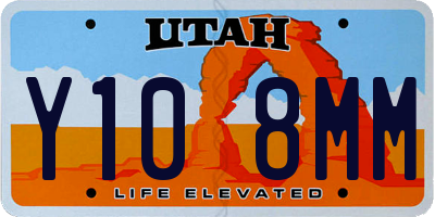 UT license plate Y108MM