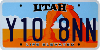 UT license plate Y108NN