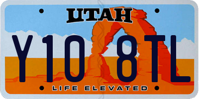 UT license plate Y108TL