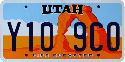 UT license plate Y109CO