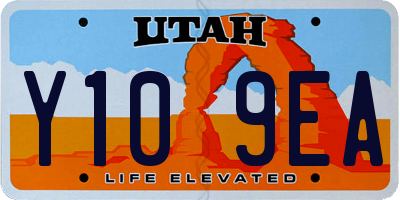 UT license plate Y109EA